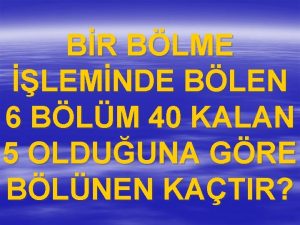 BR BLME LEMNDE BLEN 6 BLM 40 KALAN