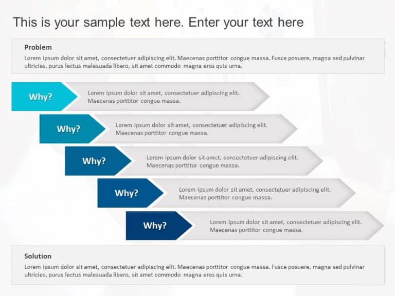 5 Why Business Analysis PowerPoint Template & Google Slides Theme