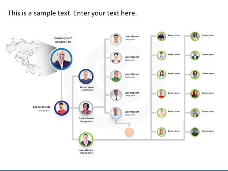 Simple Organizational Chart Template For PowerPoint, 47% OFF