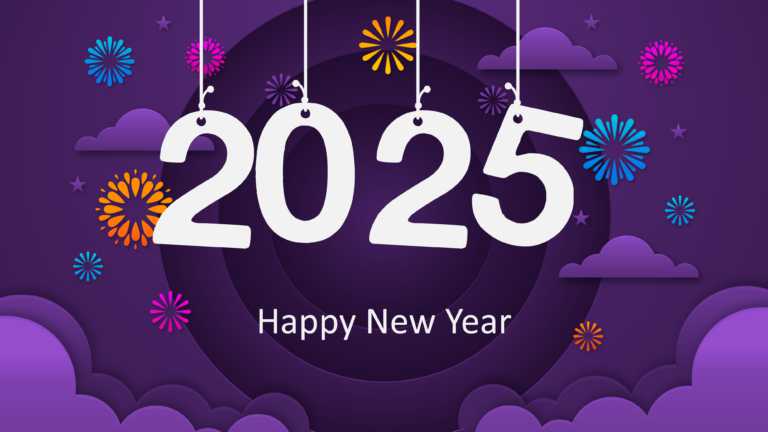 2025 Happy New Year PowerPoint Template