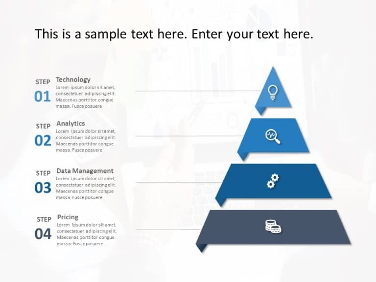 Segmented Triangle Strategy PowerPoint Template & Google Slides Theme