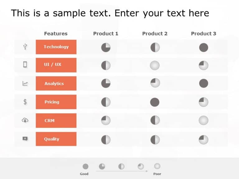 Product Comparison 1 PowerPoint Template & Google Slides Theme