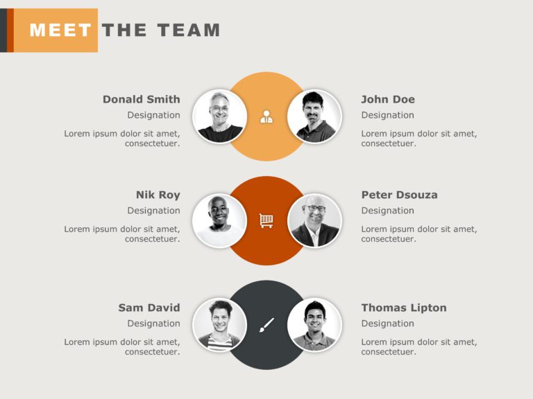 Meet the Team 09 PowerPoint Template & Google Slides Theme