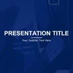 Animated Dark Blue PowerPoint Background & Google Slides Theme