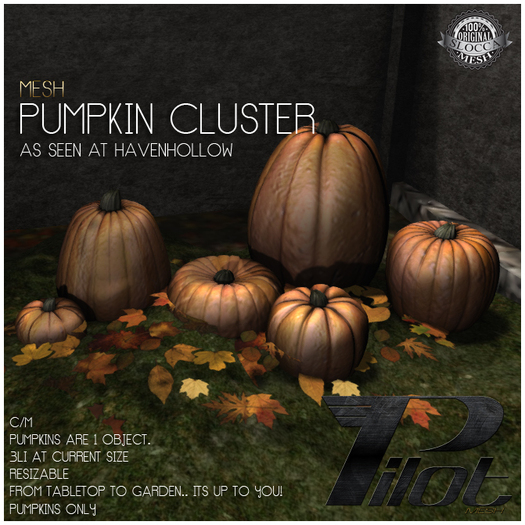 Second Life Marketplace - PILOT- Pumpkin Cluster