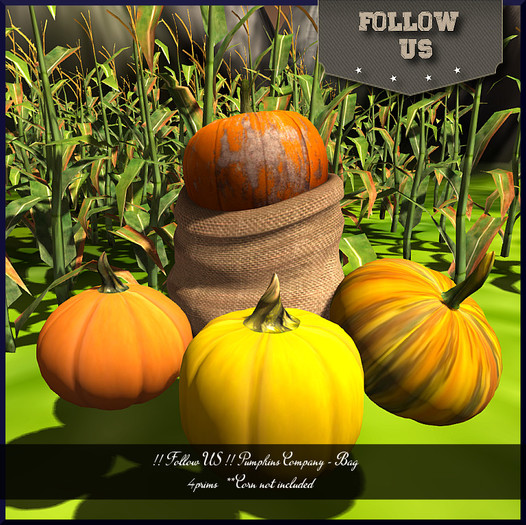 Second Life Marketplace - !! Follow US !! Happy Halloween Pumpkins ...