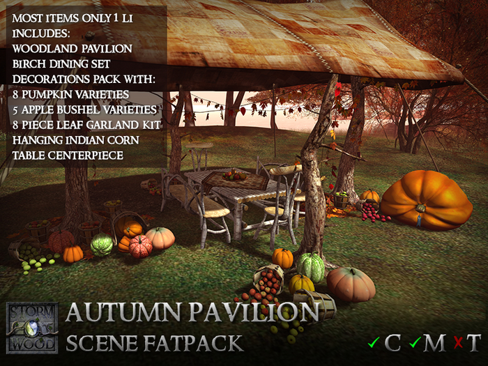 Second Life Marketplace - Autumn Harvest Scene Fatpack