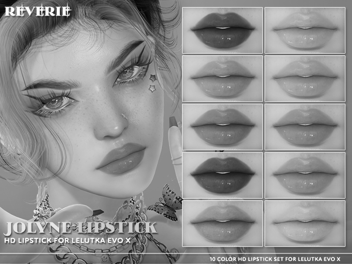 Second Life Marketplace - [REVERIE] Jolyne Lipstick DEMO image.