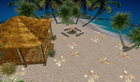 ~CrimsonStone Creations~Beach Themed Skybox