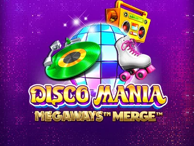 Disco Mania Megaways Merge Slot Logo