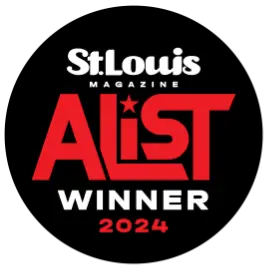 A badge for the 2024 St. Louis A-List awards winner.