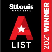 A badge for the 2021 St. Louis A-List awards winner.