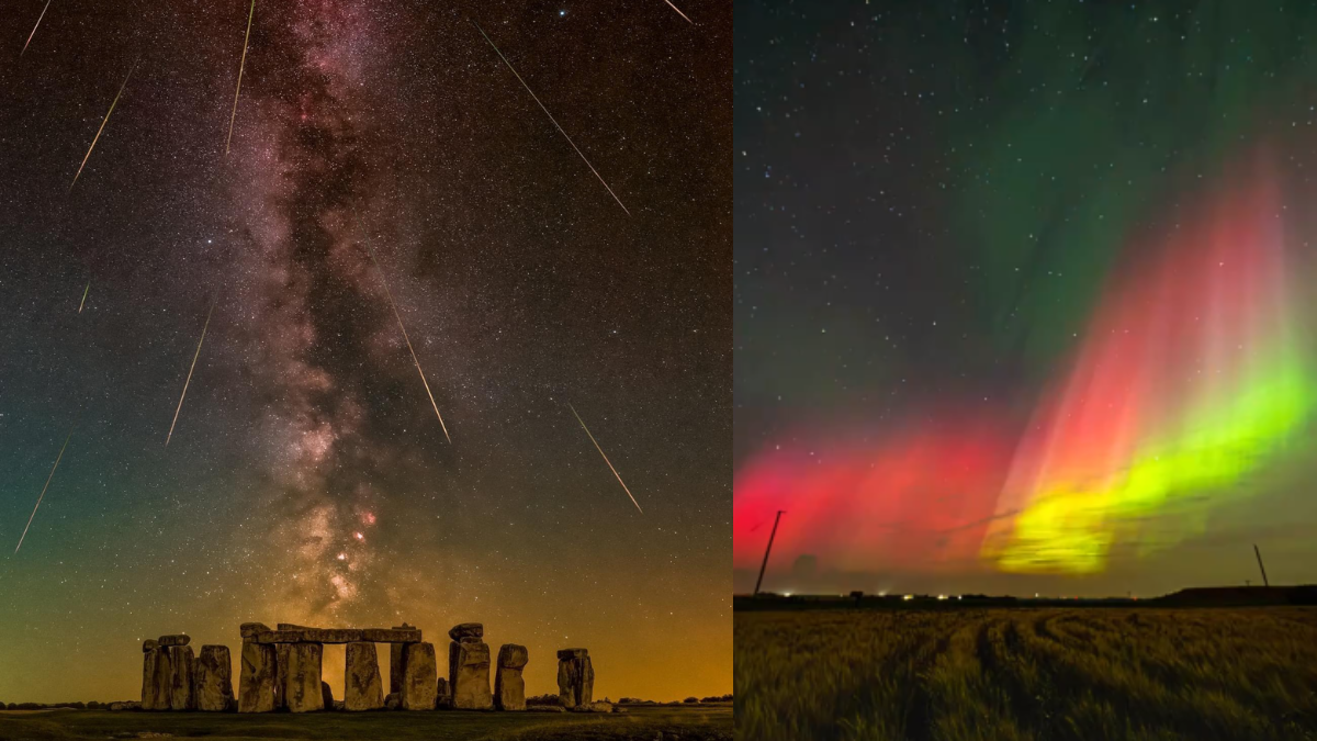 Auroras And Perseid Meteor Shower Dazzle Night Sky Across The World