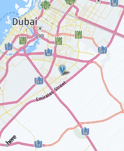 United Arab Emirates on map