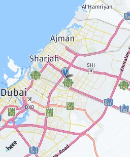 United Arab Emirates on map