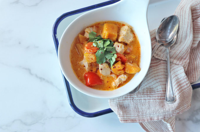 Coconut Red Curry Soup Recipe from Smart in The Kitchen