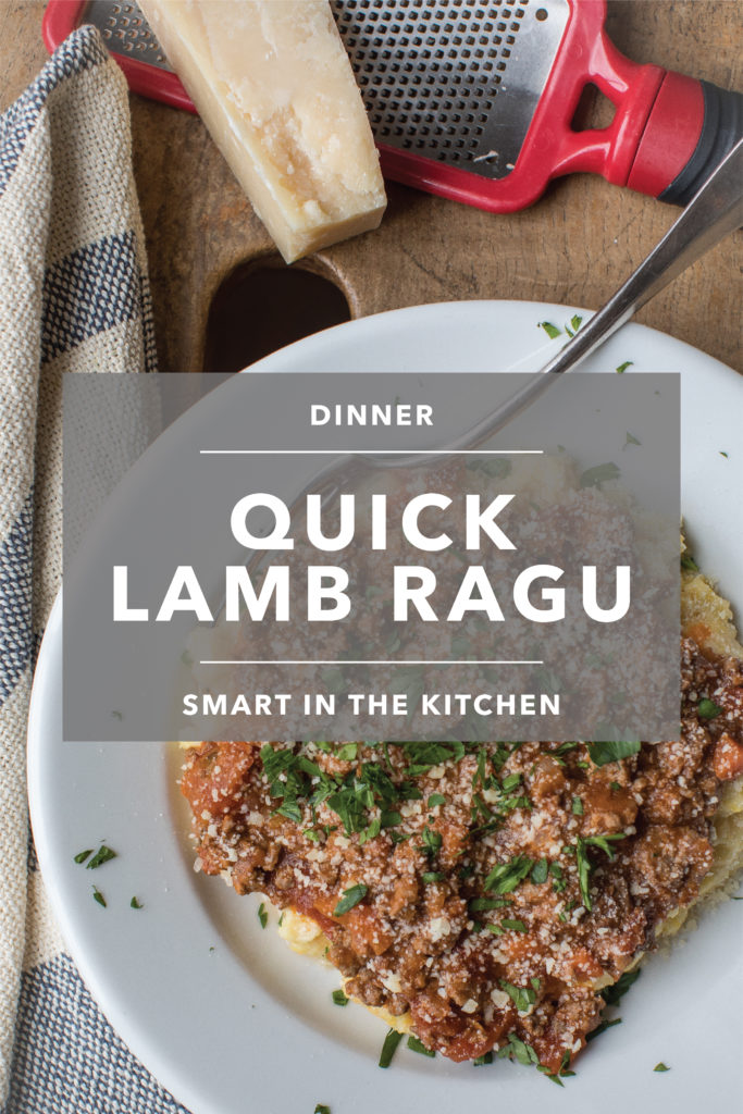 Looking for an easy dinner recipe? Try the Quick Lamb Ragu Recipe from Smart In The Kitchen.