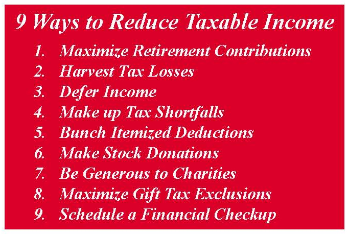 How To Reduce Your Income Taxes