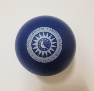 Blue stress ball