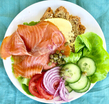 smoked salmon salad