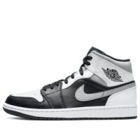 giày nam air jordan 1 mid black smoke grey 554724-073