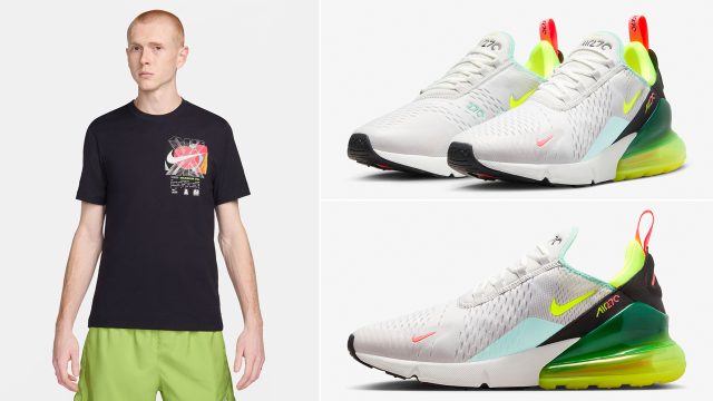 Nike-Air-Max-270-Vast-Grey-Volt-Hot-Lava-Matching-Shirt