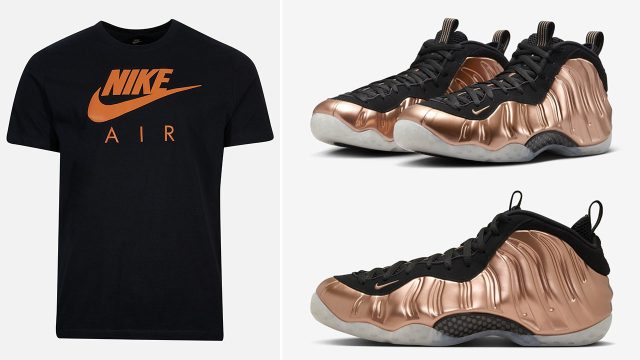 Nike Air Foamposite One Metallic Copper 2024 Shoes and Shirt Outfit