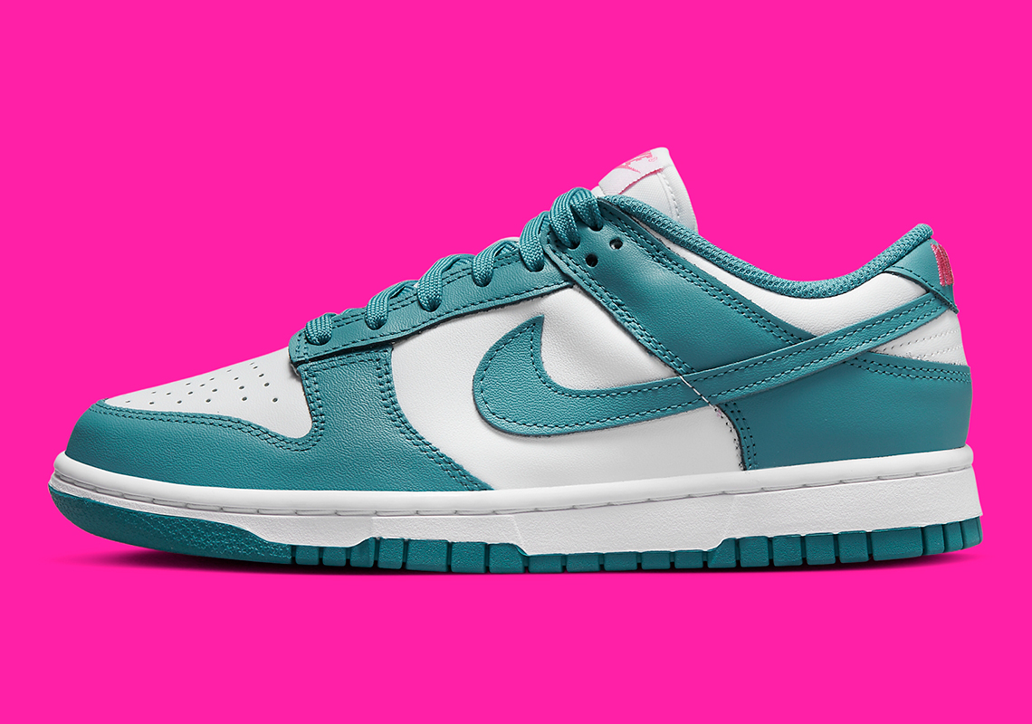 Nike Dunk Low Womens Teal Pink Fj0739 100 Lead