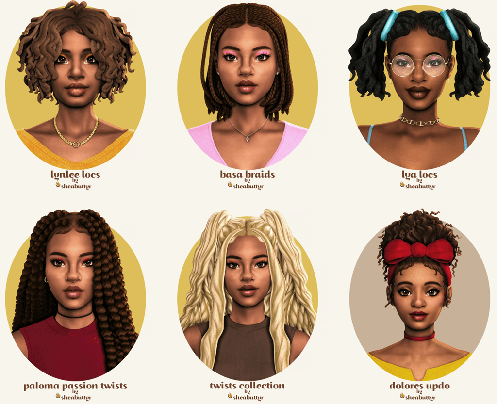 Sims 4 Cc Hair Female Maxis Match - Printable Online