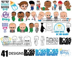 41 Boss Baby Svg Bundle, Boss Baby Logo Svg