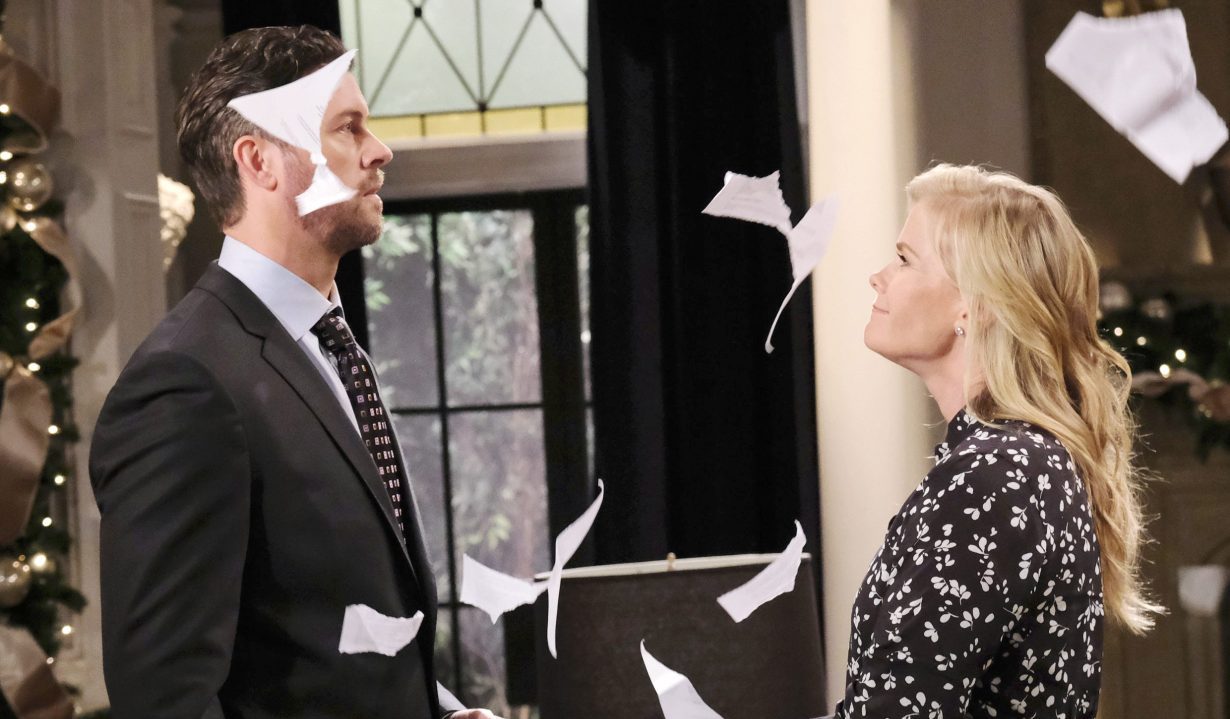 Dan Feuerriegel, Alison Sweeney "Days of our Lives" Set NBC Studios Burbank 08/04/21 © XJJohnson/jpistudios.com 310-657-9661 Episode # 14242 U.S.Airdate 12/15/21