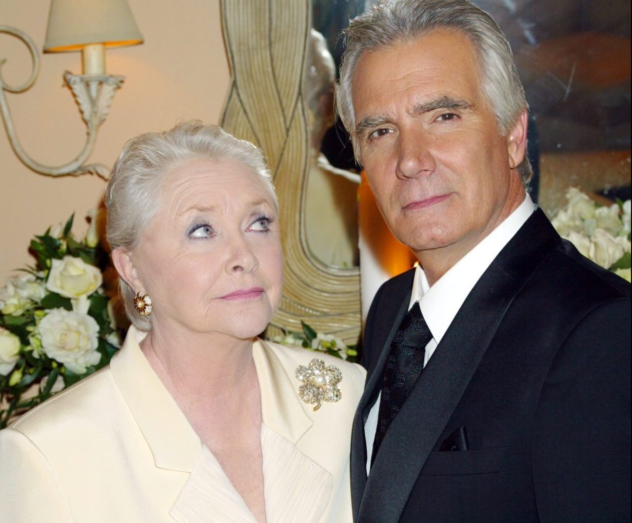 Susan Flannery, John McCook "The Bold and the Beautiful" Set CBS Television City Los Angeles 12/15/05 ©Aaron Montgomery/jpistudios.com 310-657-9661