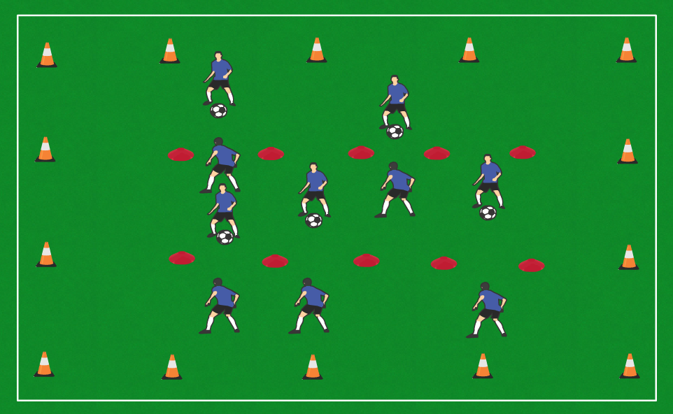 5 Cones Passing Setup