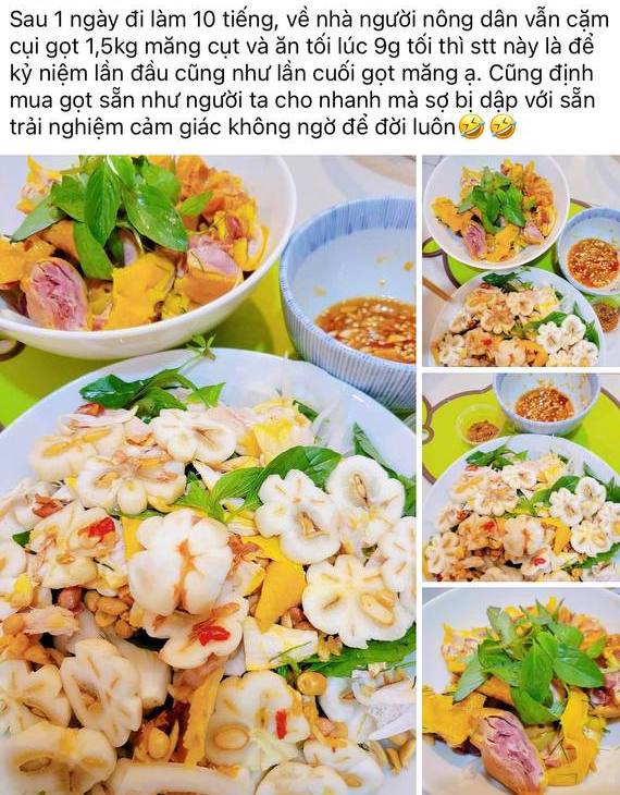 Đi làm quần quật 10 tiếng, tối về cặm cụi gọt măng cụt trộn gỏi gà: Ai đầu têu trend này báo quá! - Ảnh 1.