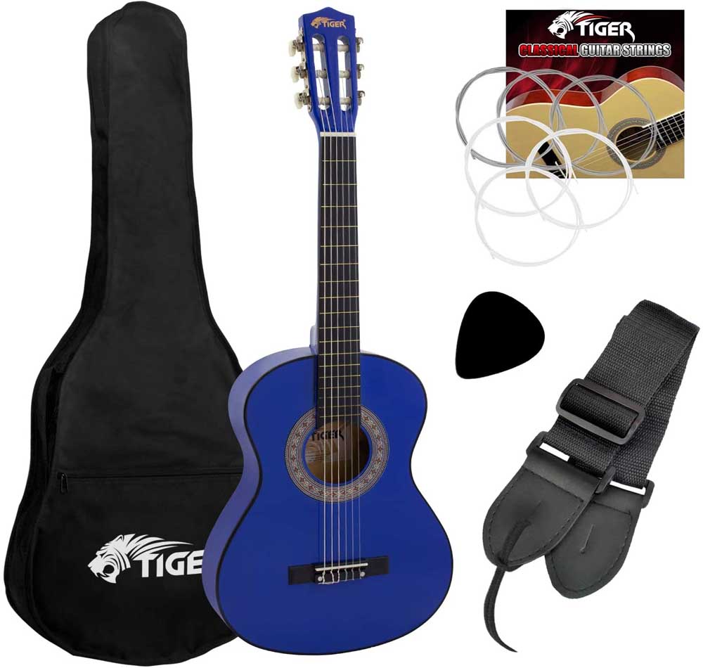 Guitarra para niños Tiger CLG4-BL