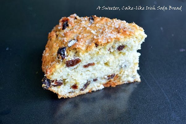 Best Irish soda bread recipe. Sweet soda bread. Sweet Irish soda bread with raisins.