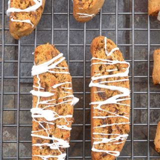 Carrot Cake Biscotti - The flavors of carrot cake in biscotti form. Easier to make too!