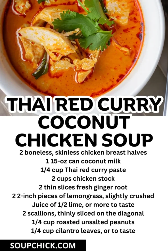 thai red curry coconut chicken soup 5