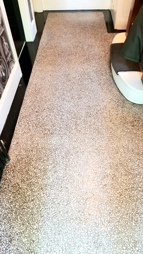 Terrazzo Hallway Floor After Cleaning Doncaster