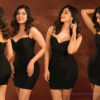 Anju Kurian sizzles in black short bodycon dress