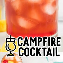 a close up shot of a Campfire Cocktail