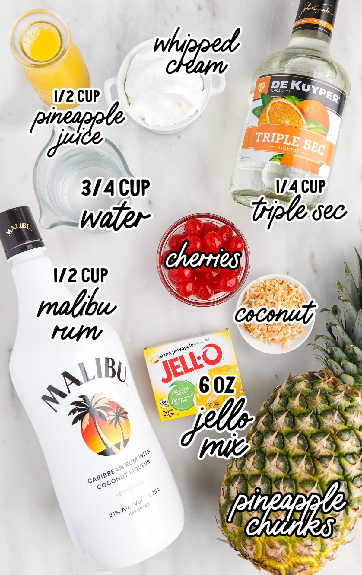 Pineapple and Jello shot