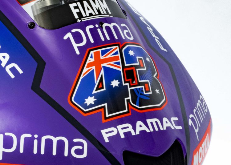 The #43 Pramac Yamaha YRZ-M1.