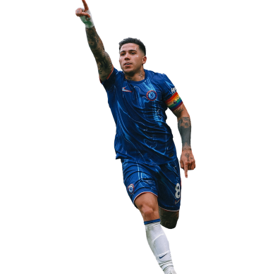 Enzo Fernandez PNG Chelsea Football Render