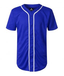 Button Down Baseball Jersey Custom Blank Fashion Baseball & Softball Wear Men Shirts & Tops Customized Logo Printing Sportswear