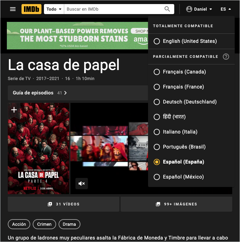 IMDb Now Available in More Languages