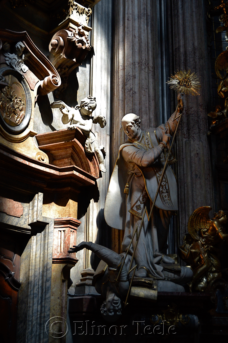 Triumph, St. Nicholas Church, Mala Strana, Prague