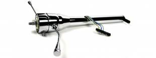 Steering and Handling - Universal 35" Straight Steering Column - Column-Shift - Chrome - Image 1