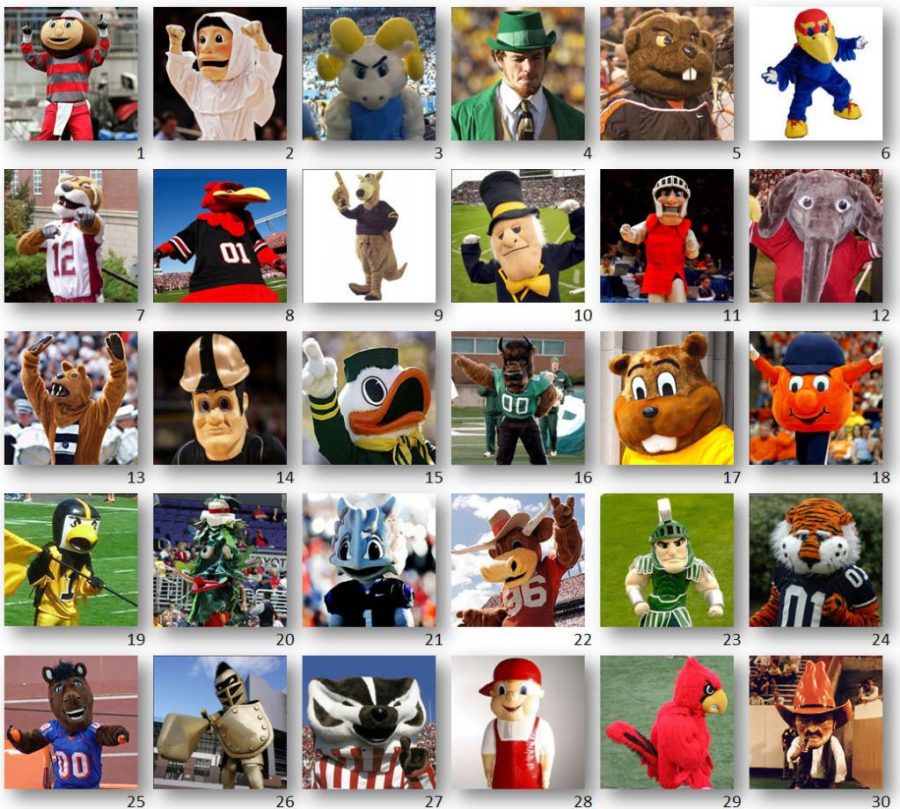 All College Football Teams And Mascots