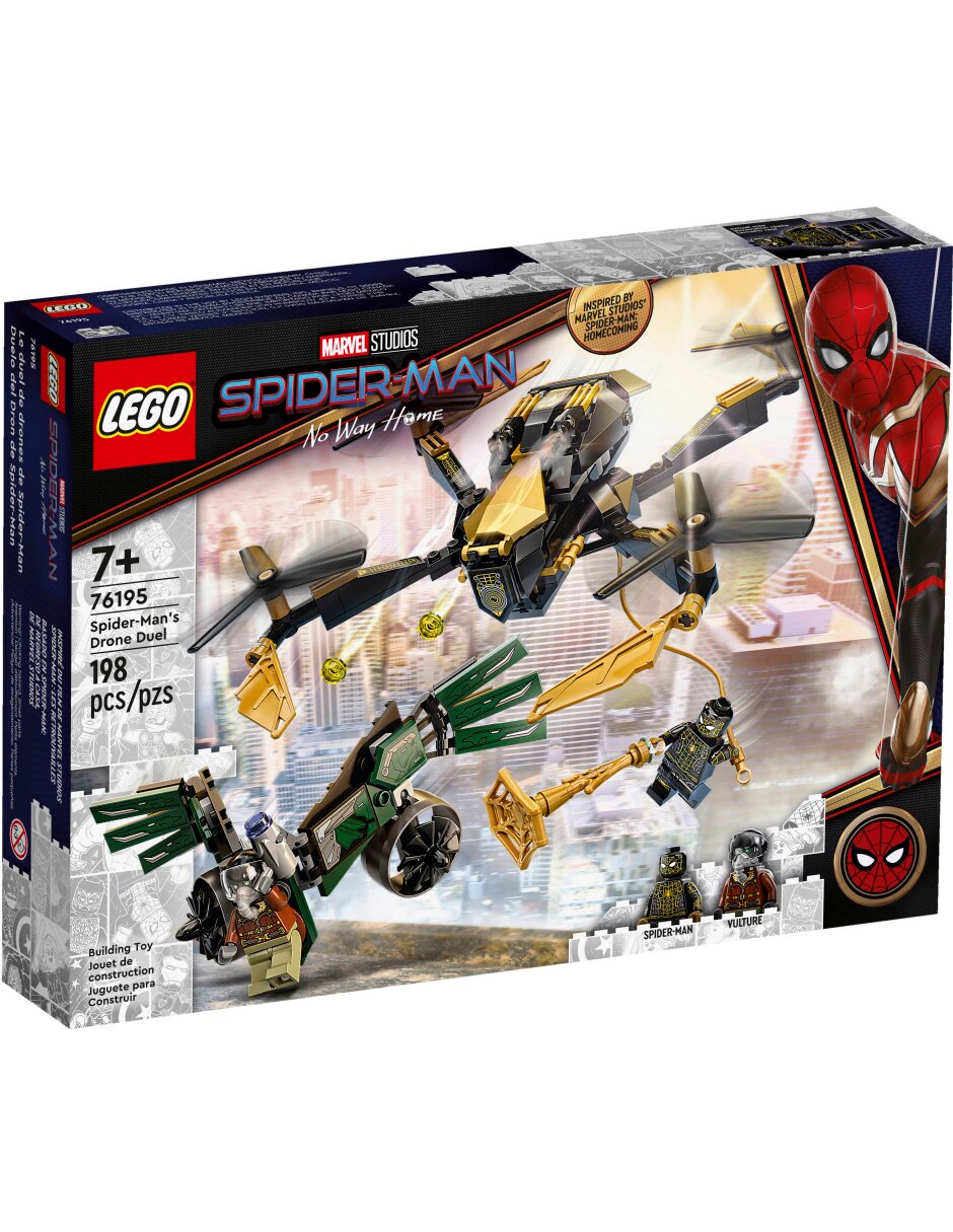 Set de Construcción Lego Duelo del Dron de Spider-Man de Marvel Studios con  198 piezas 